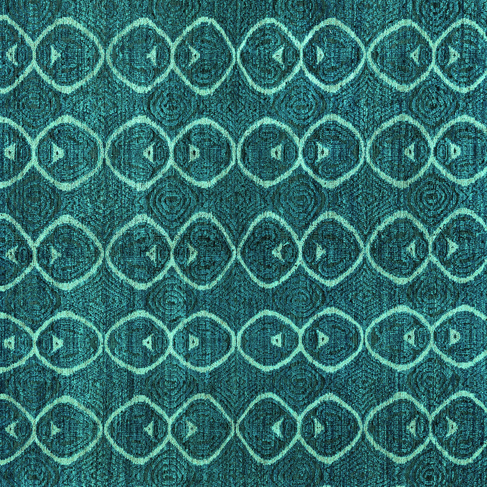 Square Machine Washable Abstract Turquoise Modern Area Rugs, wshabs4913turq