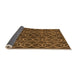 Sideview of Abstract Orange Modern Rug, abs4913org