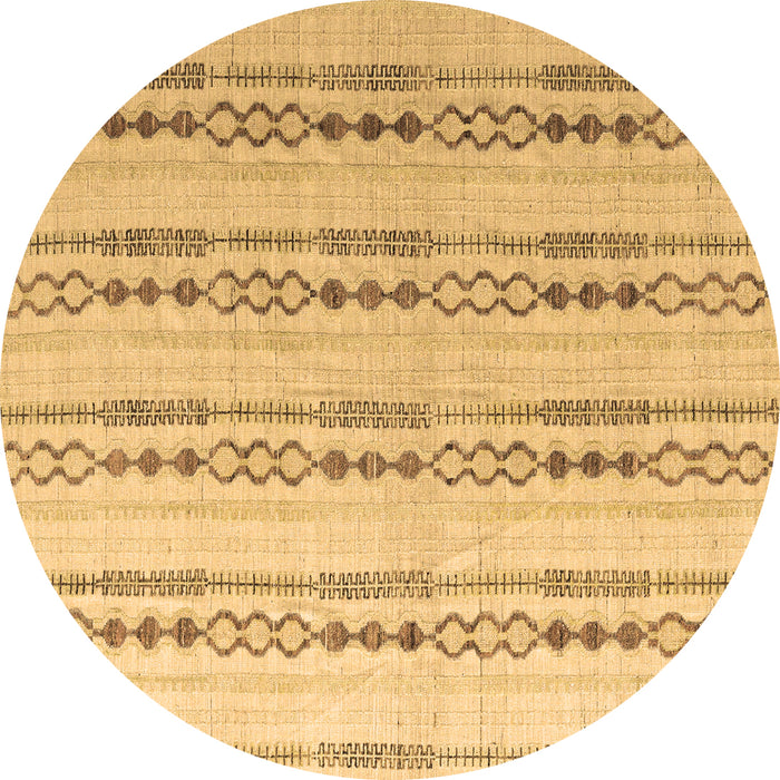 Round Machine Washable Abstract Brown Modern Rug, wshabs4914brn