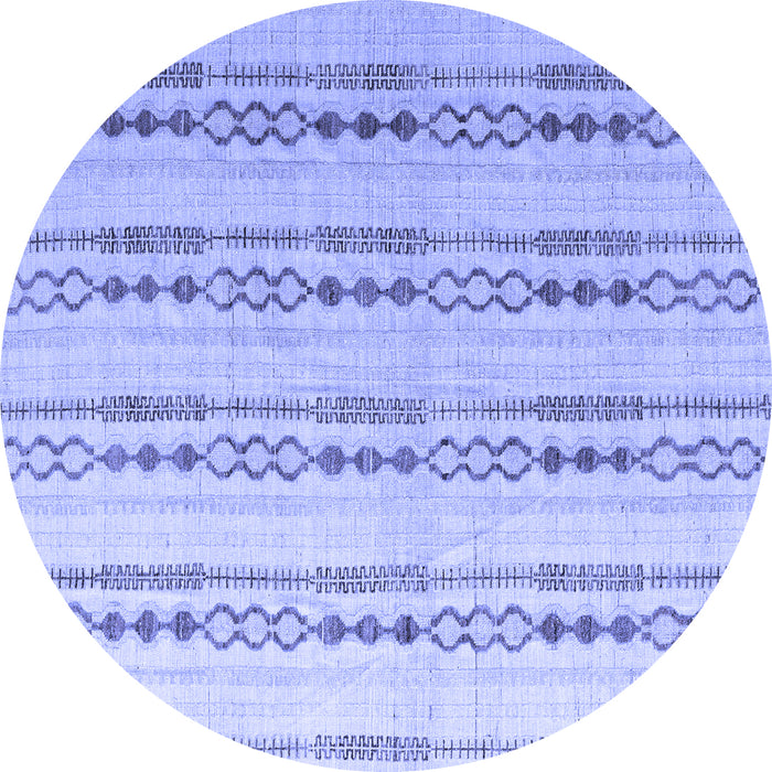 Round Machine Washable Abstract Blue Modern Rug, wshabs4914blu