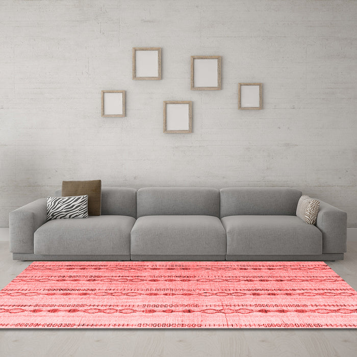 Modern Red Washable Rugs