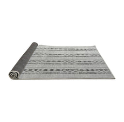 Sideview of Abstract Gray Modern Rug, abs4914gry