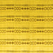 Square Abstract Yellow Modern Rug, abs4914yw