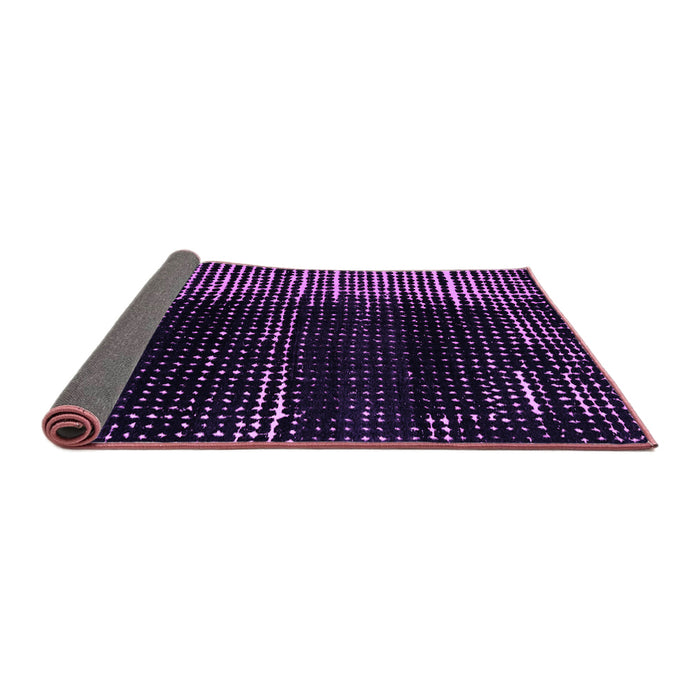 Sideview of Abstract Purple Modern Rug, abs4915pur
