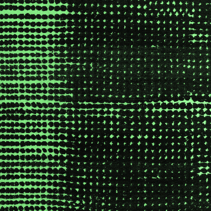 Machine Washable Abstract Emerald Green Modern Area Rugs, wshabs4915emgrn