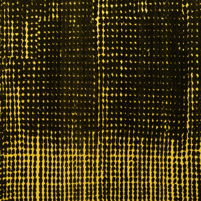 Square Machine Washable Abstract Yellow Modern Rug, wshabs4915yw