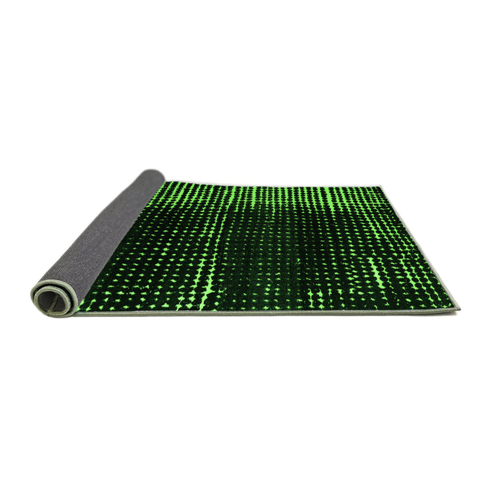 Sideview of Abstract Green Modern Rug, abs4915grn