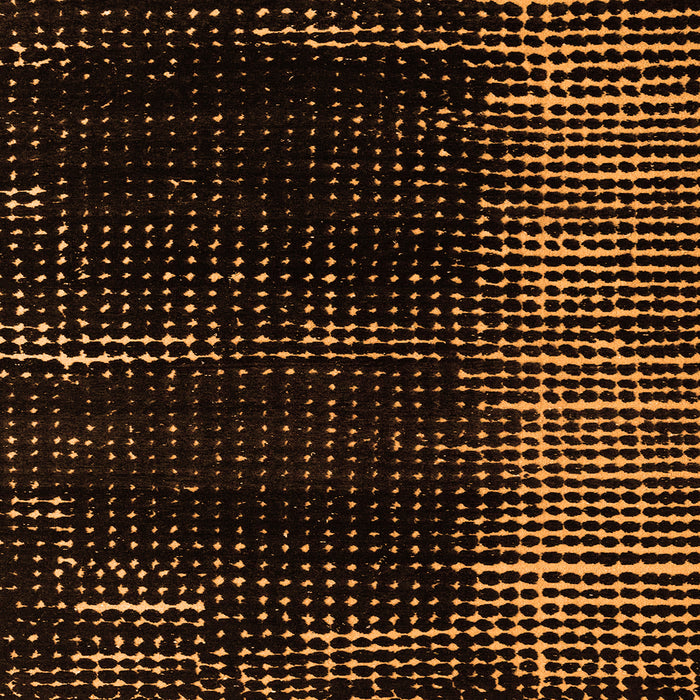 Square Abstract Orange Modern Rug, abs4915org