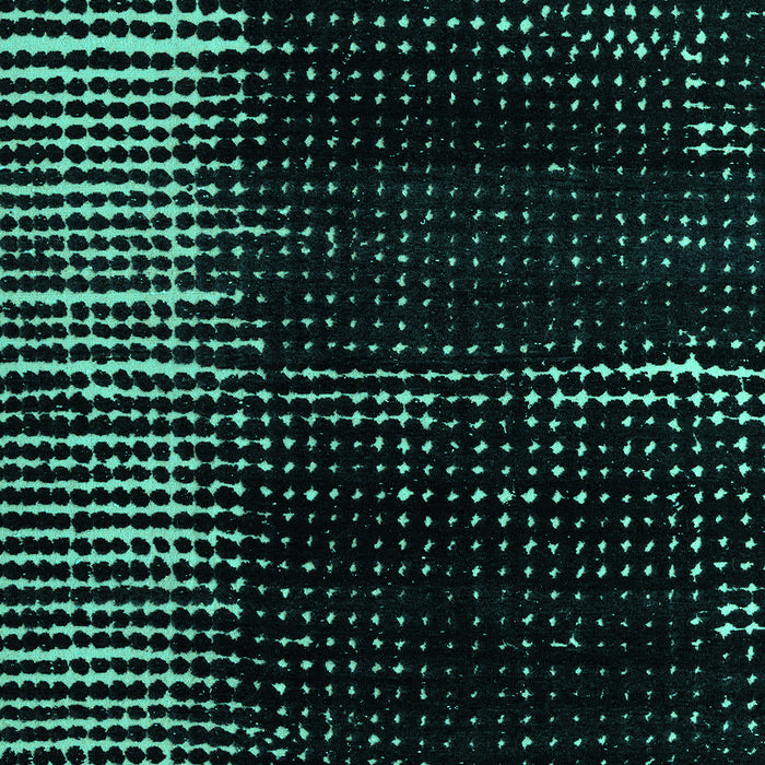 Machine Washable Abstract Turquoise Modern Area Rugs, wshabs4915turq