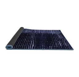Sideview of Abstract Blue Modern Rug, abs4915blu