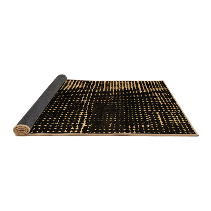 Sideview of Abstract Brown Modern Rug, abs4915brn