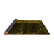 Sideview of Abstract Yellow Modern Rug, abs4915yw