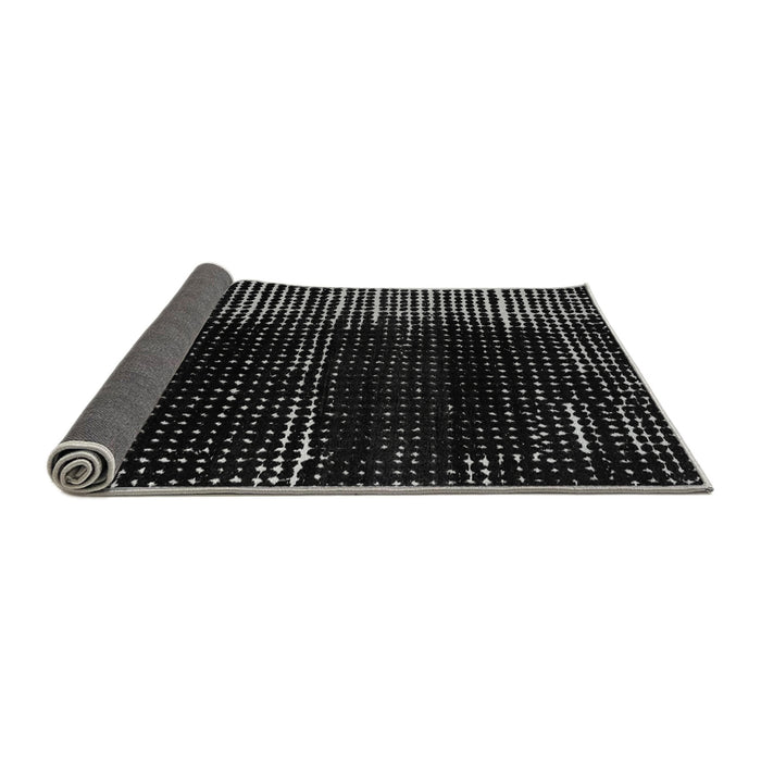 Sideview of Abstract Gray Modern Rug, abs4915gry