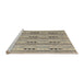 Sideview of Machine Washable Abstract Tan Brown Rug, wshabs4916