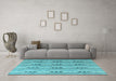 Machine Washable Abstract Light Blue Modern Rug in a Living Room, wshabs4916lblu