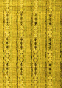 Abstract Yellow Modern Rug, abs4916yw