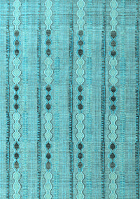 Abstract Light Blue Modern Rug, abs4916lblu