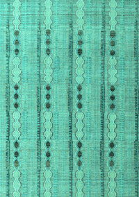 Abstract Turquoise Modern Rug, abs4916turq