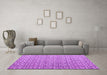 Machine Washable Abstract Purple Modern Area Rugs in a Living Room, wshabs4917pur