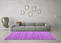 Machine Washable Abstract Purple Modern Rug, wshabs4917pur