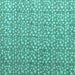 Square Machine Washable Abstract Turquoise Modern Area Rugs, wshabs4917turq