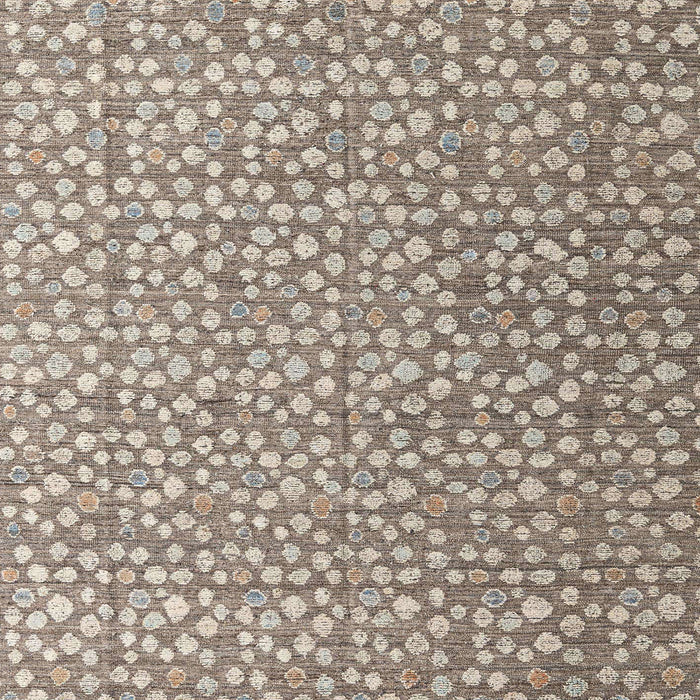 Square Abstract Tan Brown Modern Rug, abs4917