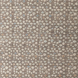 Square Machine Washable Abstract Tan Brown Rug, wshabs4917