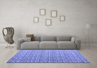 Machine Washable Abstract Blue Modern Rug, wshabs4917blu