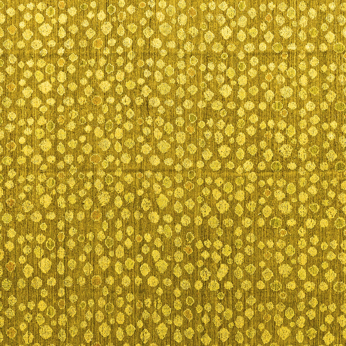 Square Machine Washable Abstract Yellow Modern Rug, wshabs4917yw