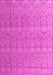 Machine Washable Abstract Pink Modern Rug, wshabs4918pnk