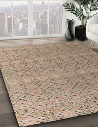 Abstract Brown Modern Rug, abs4918