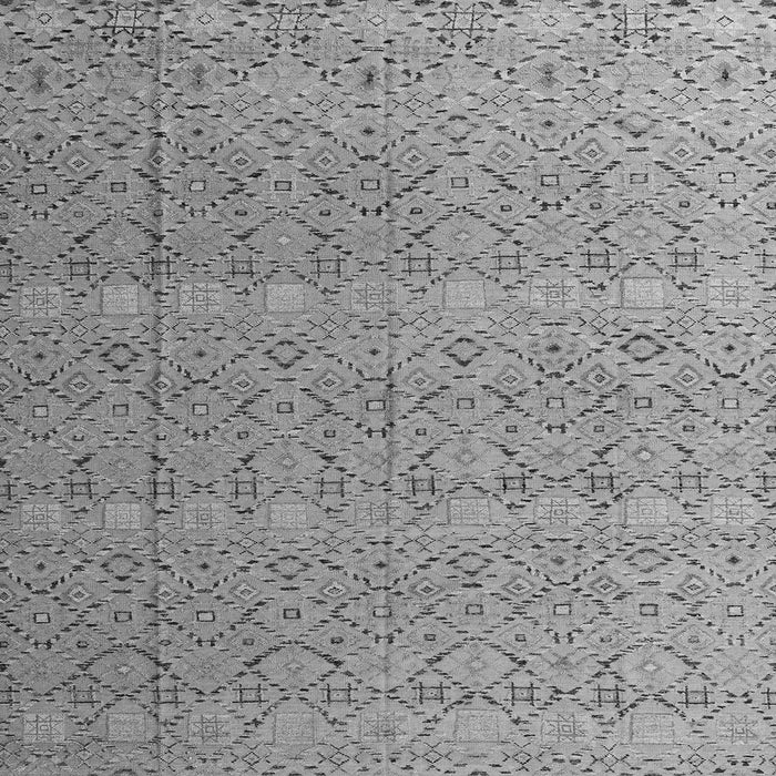 Square Abstract Gray Modern Rug, abs4918gry