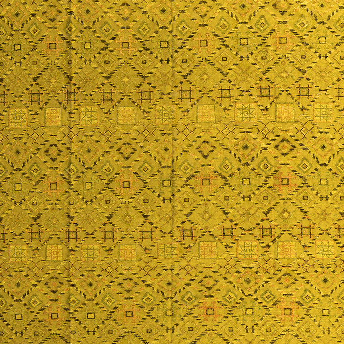 Machine Washable Abstract Yellow Modern Rug, wshabs4918yw