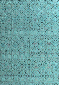 Abstract Light Blue Modern Rug, abs4918lblu