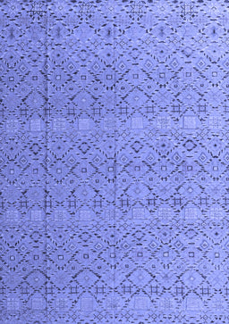 Abstract Blue Modern Rug, abs4918blu