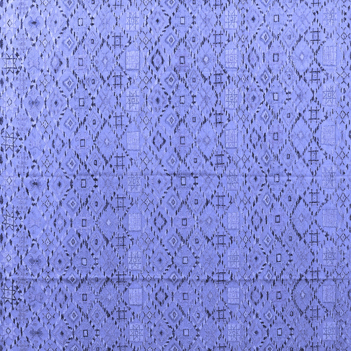 Square Abstract Blue Modern Rug, abs4918blu