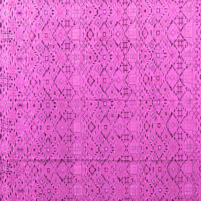 Square Abstract Pink Modern Rug, abs4918pnk