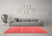 Modern Red Washable Rugs