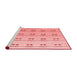 Modern Red Washable Rugs