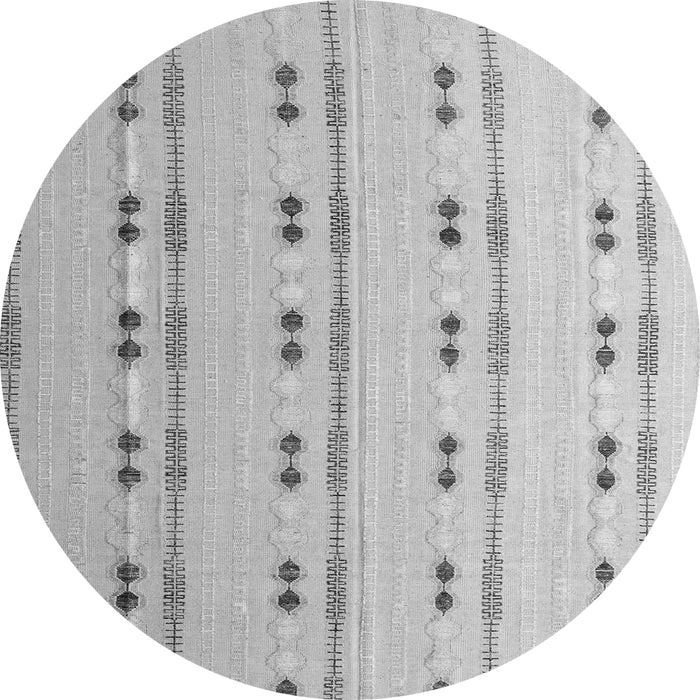 Round Abstract Gray Modern Rug, abs4919gry