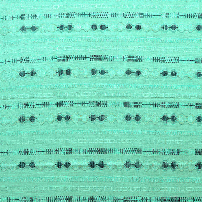 Square Machine Washable Abstract Turquoise Modern Area Rugs, wshabs4919turq