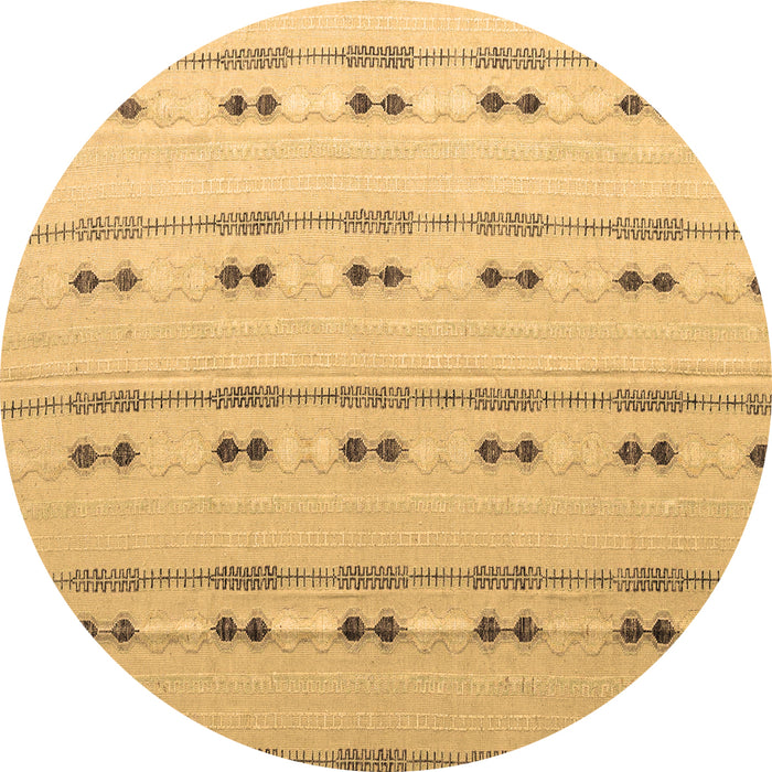 Round Machine Washable Abstract Brown Modern Rug, wshabs4919brn