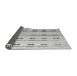Sideview of Abstract Gray Modern Rug, abs4919gry