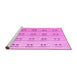 Sideview of Machine Washable Abstract Pink Modern Rug, wshabs4919pnk