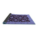 Sideview of Oriental Blue Traditional Rug, abs491blu