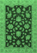 Oriental Emerald Green Traditional Rug, abs491emgrn