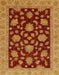 Abstract Dark Orange Oriental Rug, abs491