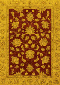 Oriental Yellow Traditional Rug, abs491yw