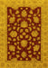 Oriental Yellow Traditional Rug, abs491yw