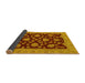 Sideview of Oriental Yellow Traditional Rug, abs491yw